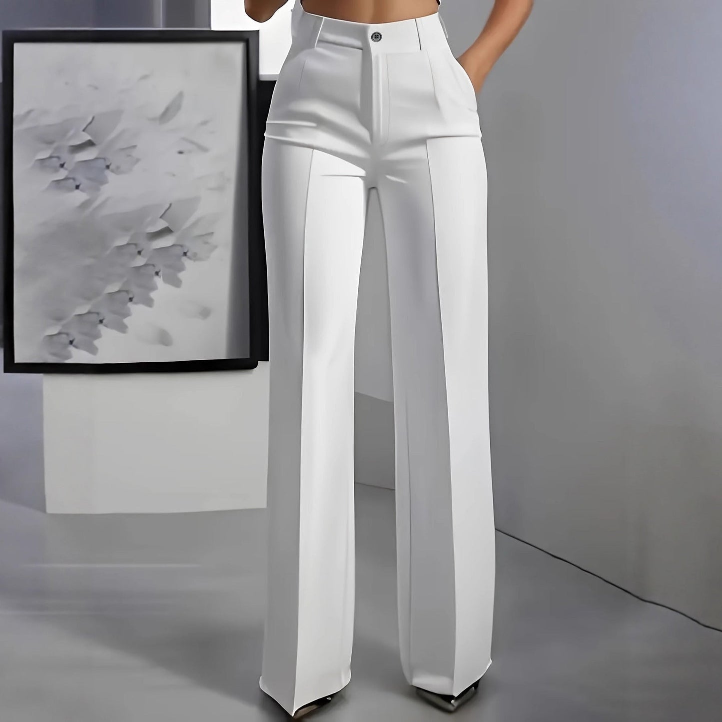 Victoire | High Waist Wide Leg Dress Pants