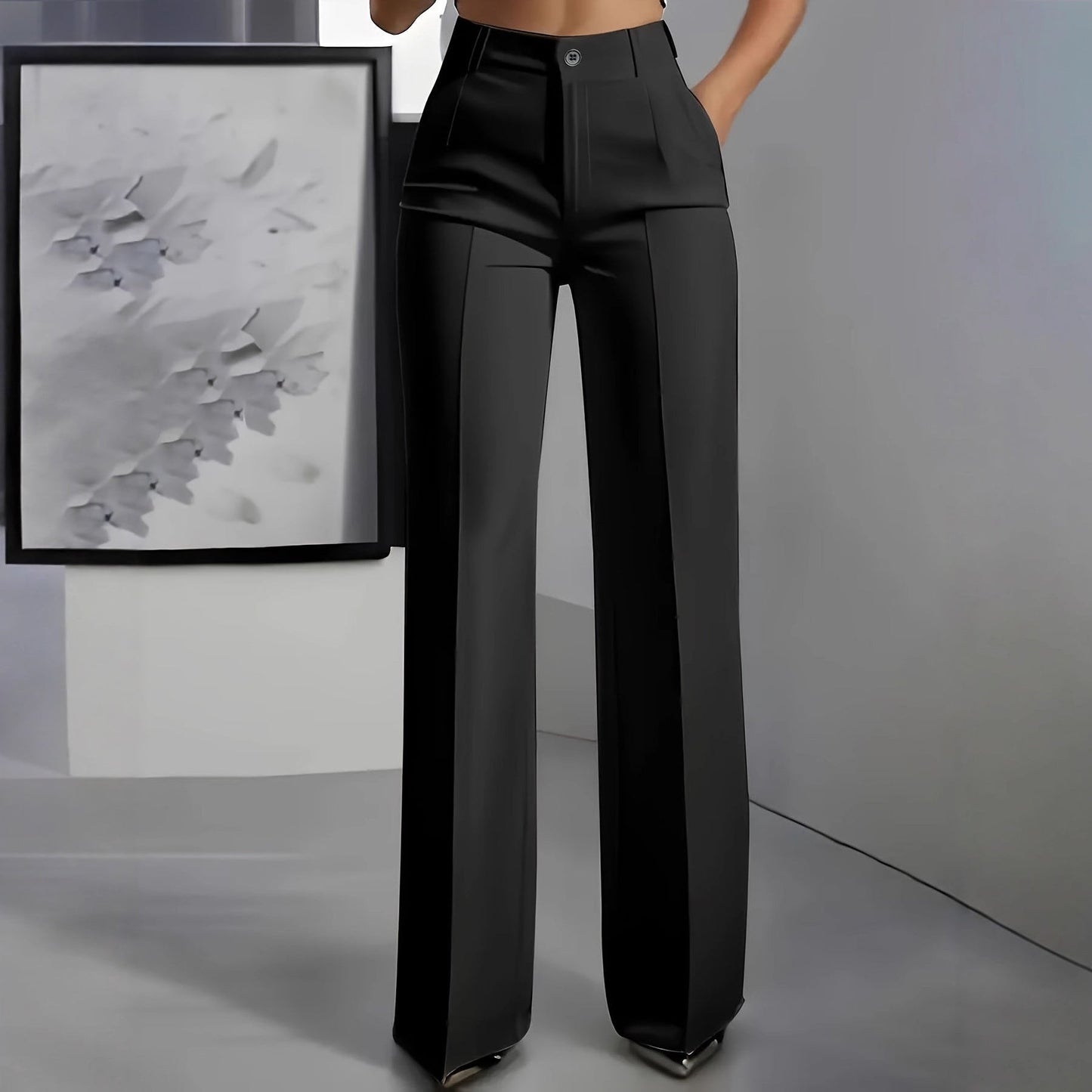 Victoire | High Waist Wide Leg Dress Pants