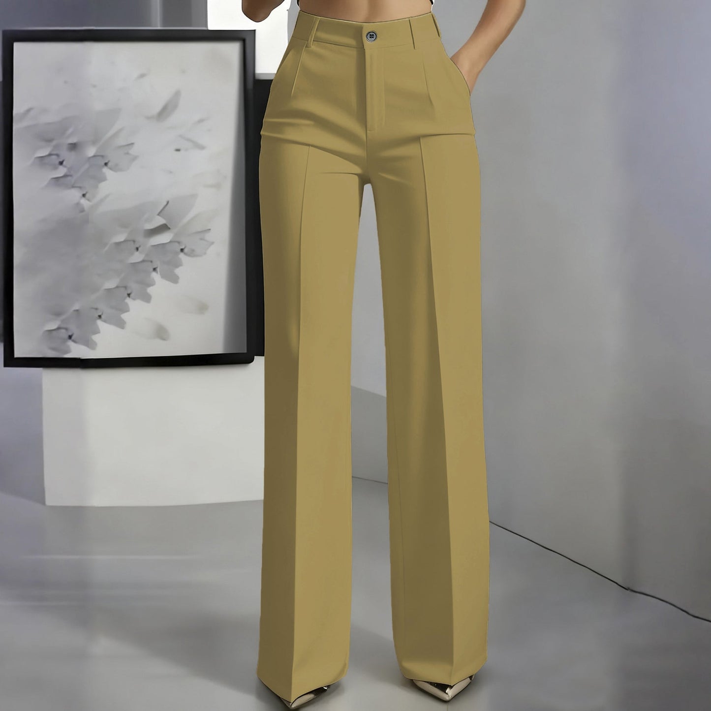 Victoire | High Waist Wide Leg Dress Pants