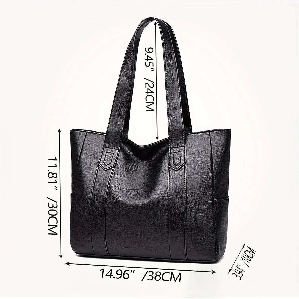 Lyric | Vintage Large Capacity Vegan Tote Bag For Daily Use