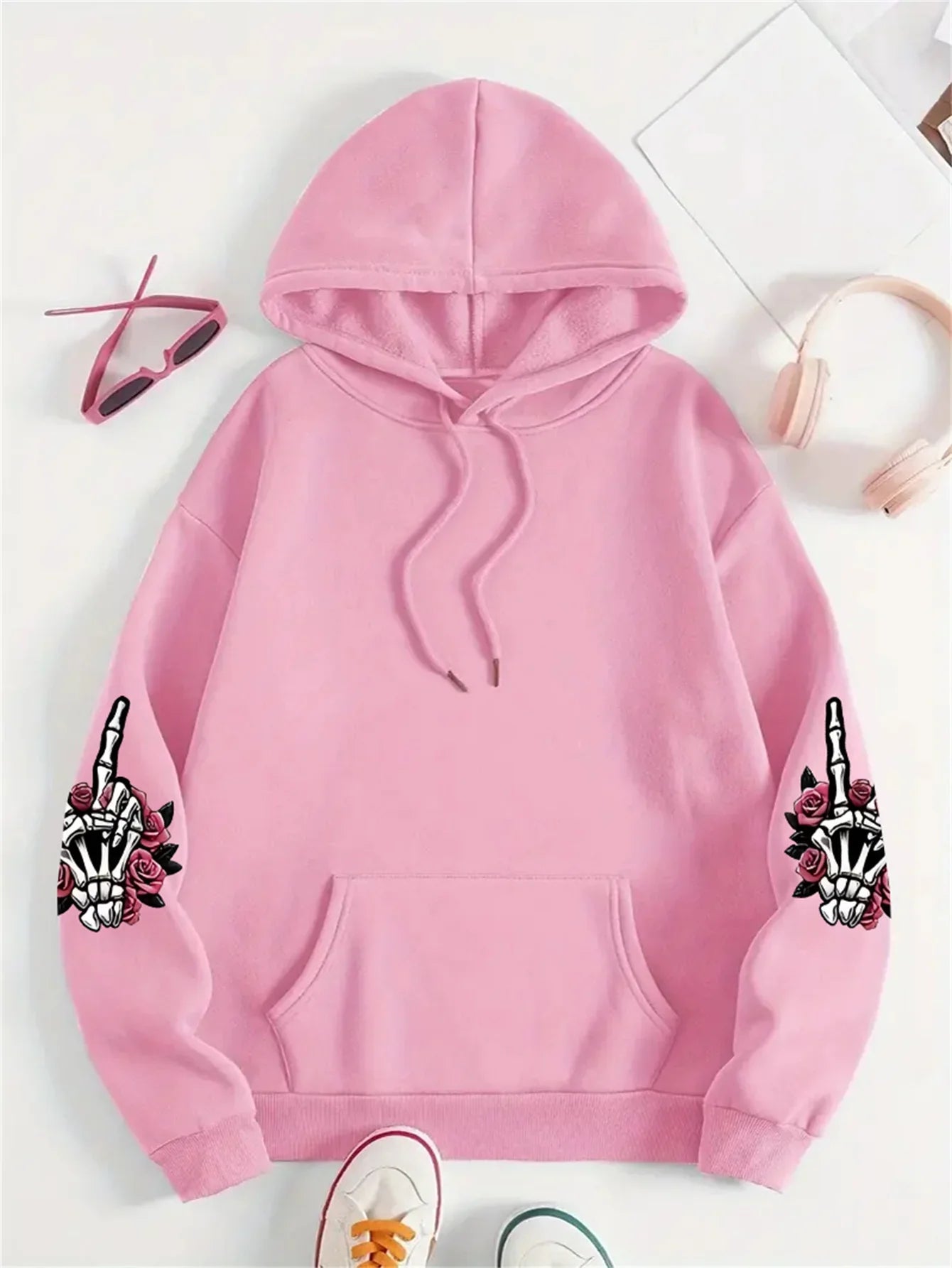 Lianora | Oversized Hoodie Graphic Expensive Talks Back Print
