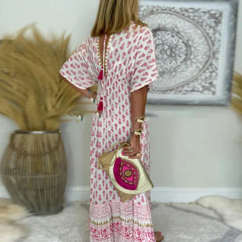 Lucerna | Boho Print Maxi Dress for Autumn