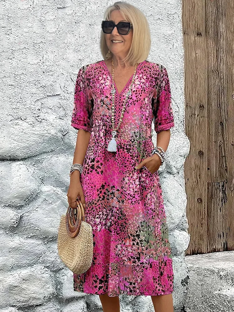 Pallavi | Colorful Midi Dress