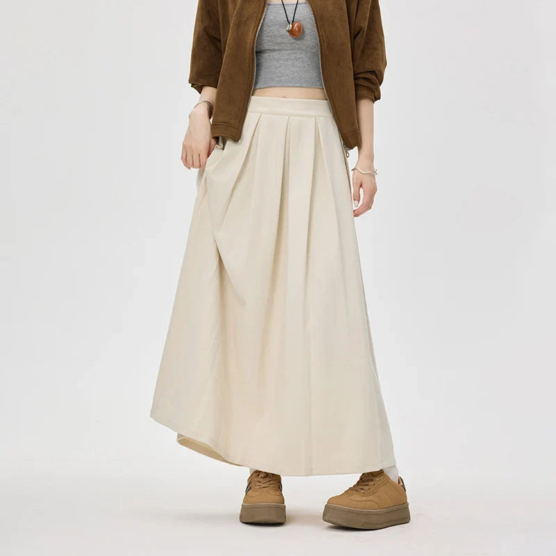 Corvina | Long Pleated Skirt - Elegant & Flowing Design