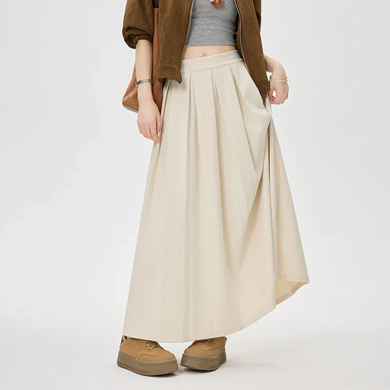 Corvina | Long Pleated Skirt - Elegant & Flowing Design