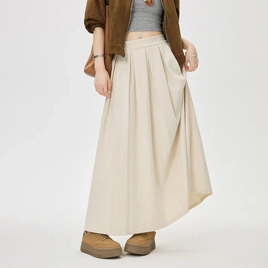 Corvina | Long Pleated Skirt - Elegant & Flowing Design