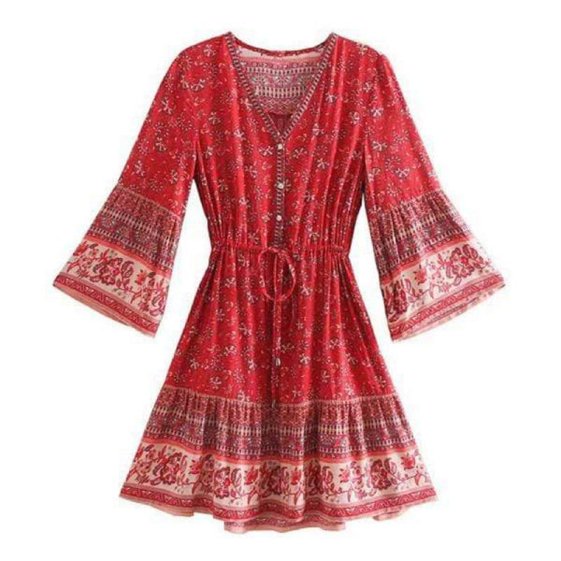 Kalinda | Patchwork Mini Dress