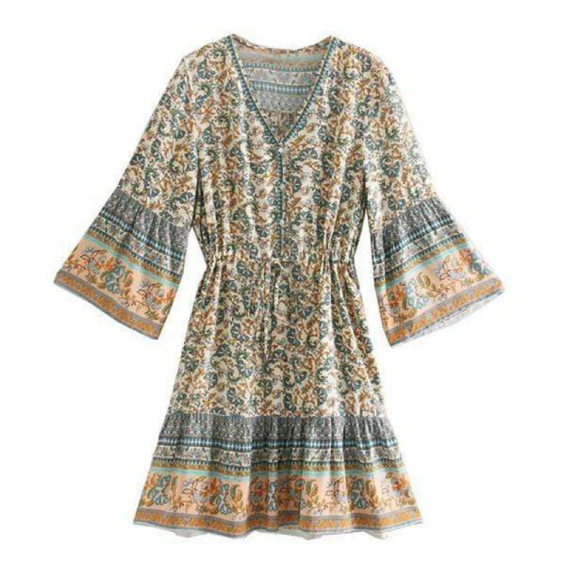 Kalinda | Patchwork Mini Dress