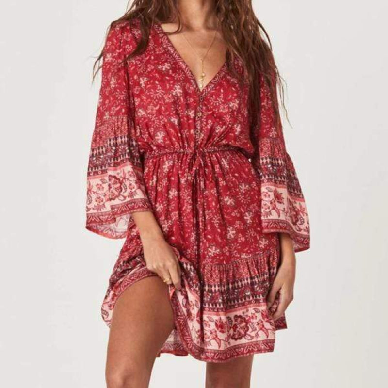 Kalinda | Patchwork Mini Dress