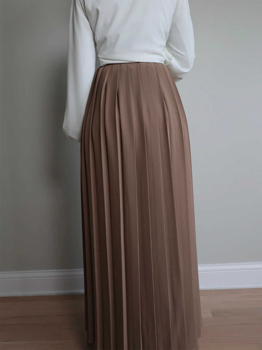 Vesper | Pleated Overskirt Pants Set