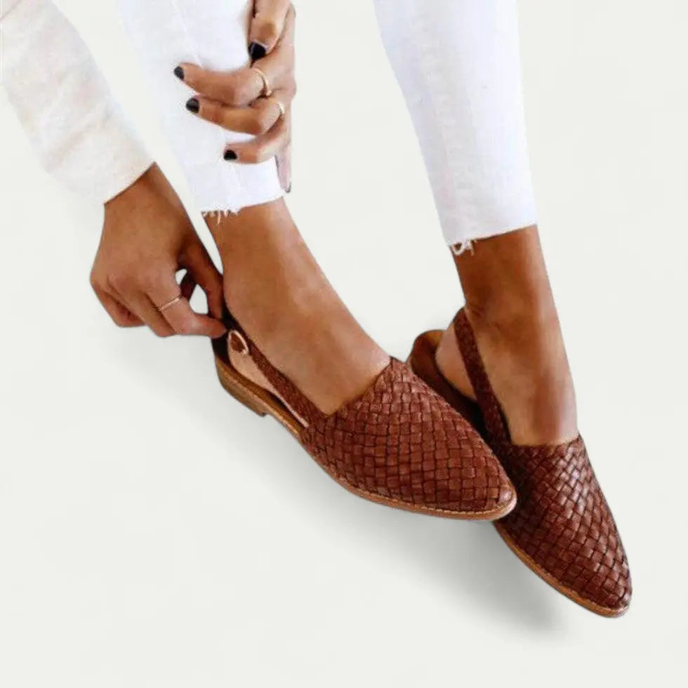 Palmira | Woven Slingback Flats