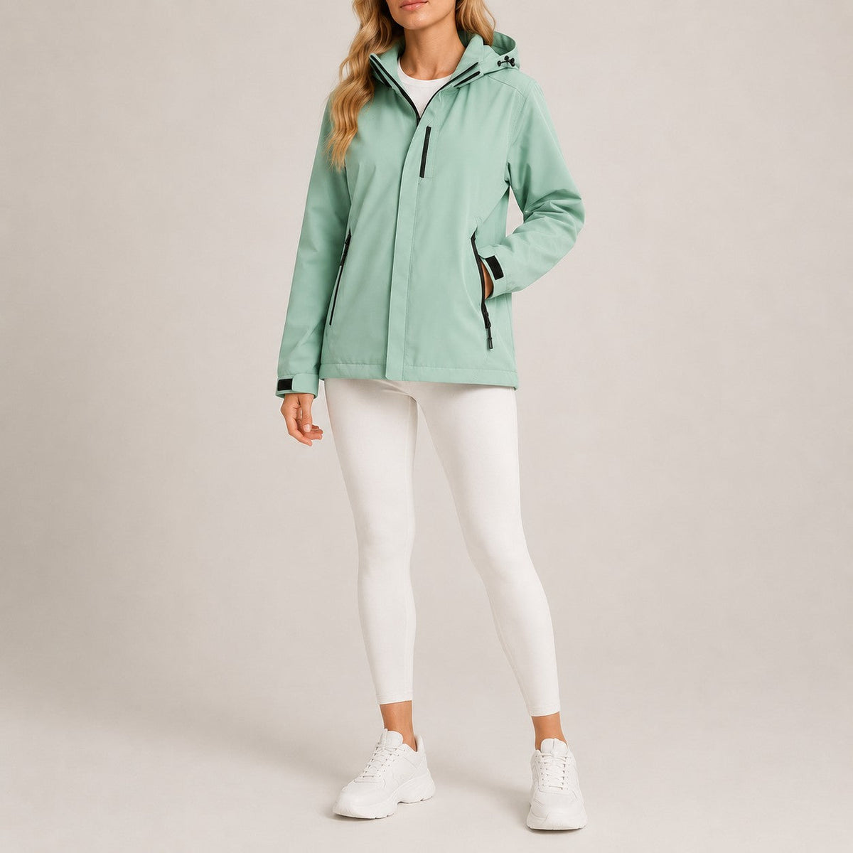 Adelina | Weather-Resistant Hooded Rain Jacket photo