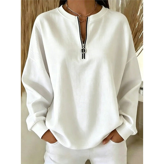 Larkin | Women's Quarter-Zip High-Neck Sweatshirt