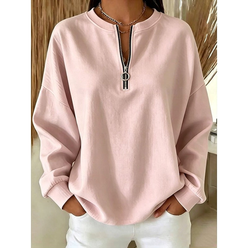 Larkin | Women's Quarter-Zip High-Neck Sweatshirt