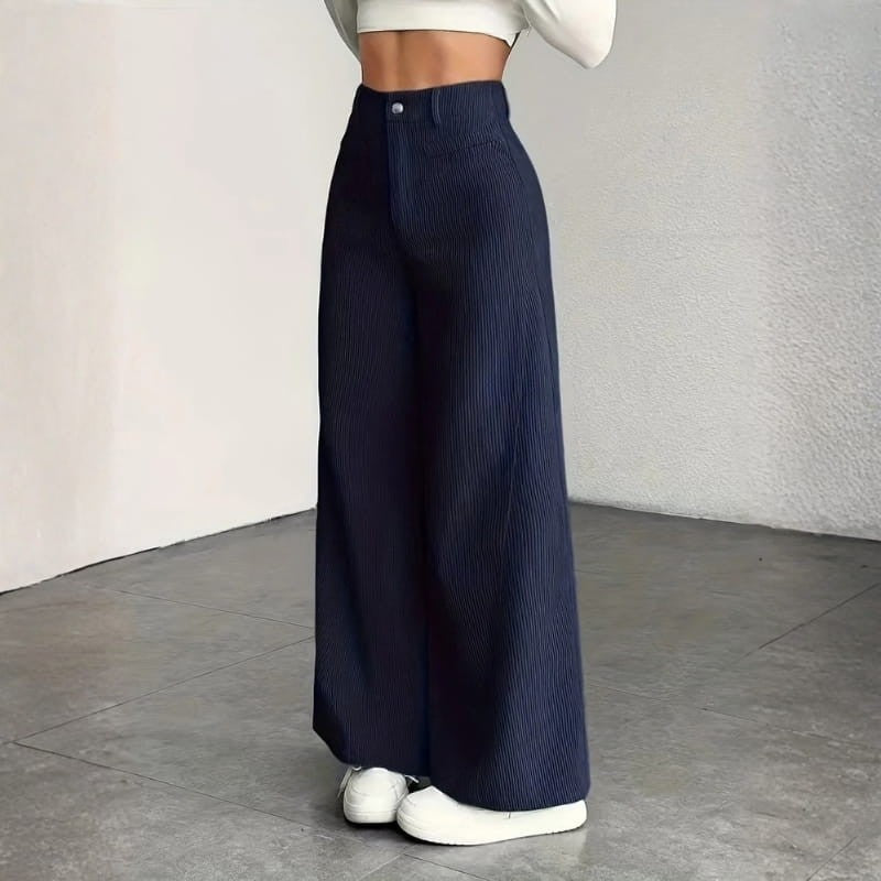 Amabel | High-Waisted Wide-Leg Corduroy Pants photo