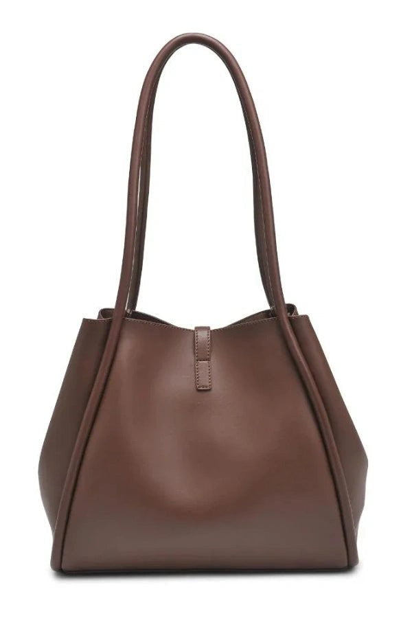 Anastasia | Vegan Leather Turn-Lock Tote Bag photo