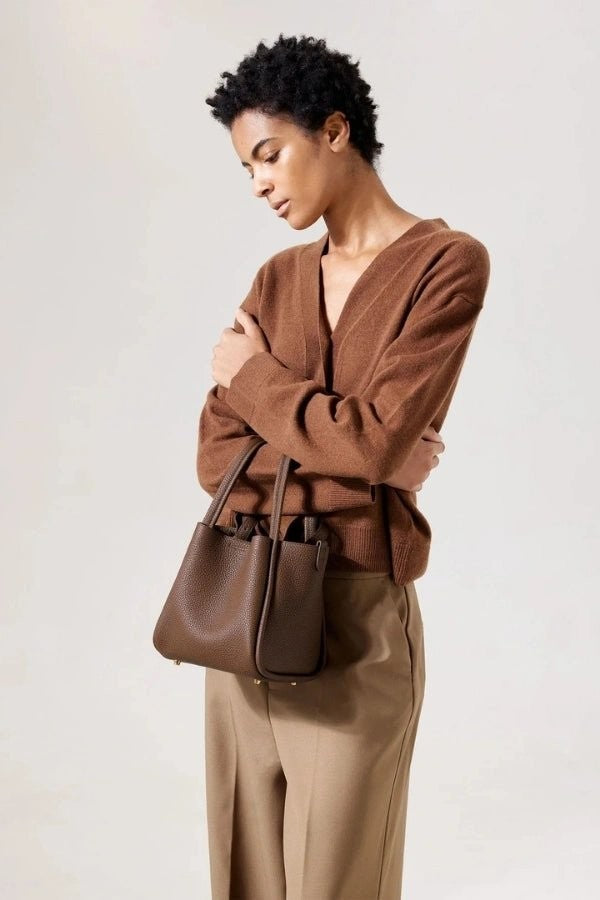 Anneke | Full-Grain Leather Bucket Bag photo