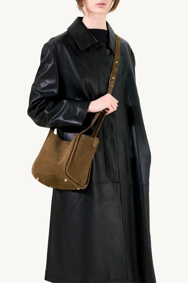 Anneke | Full-Grain Leather Bucket Bag photo