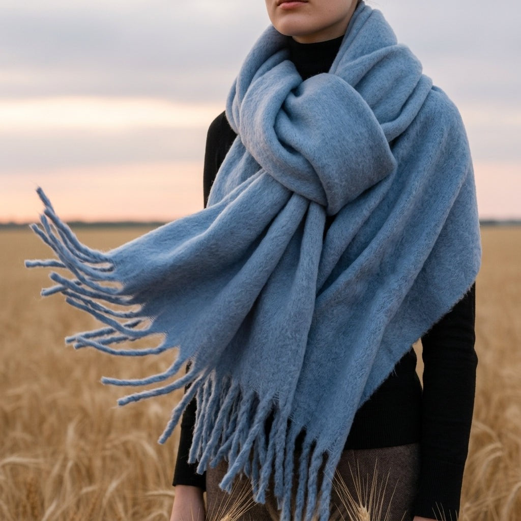 Anneliese | Tassel Cashmere Scarf photo
