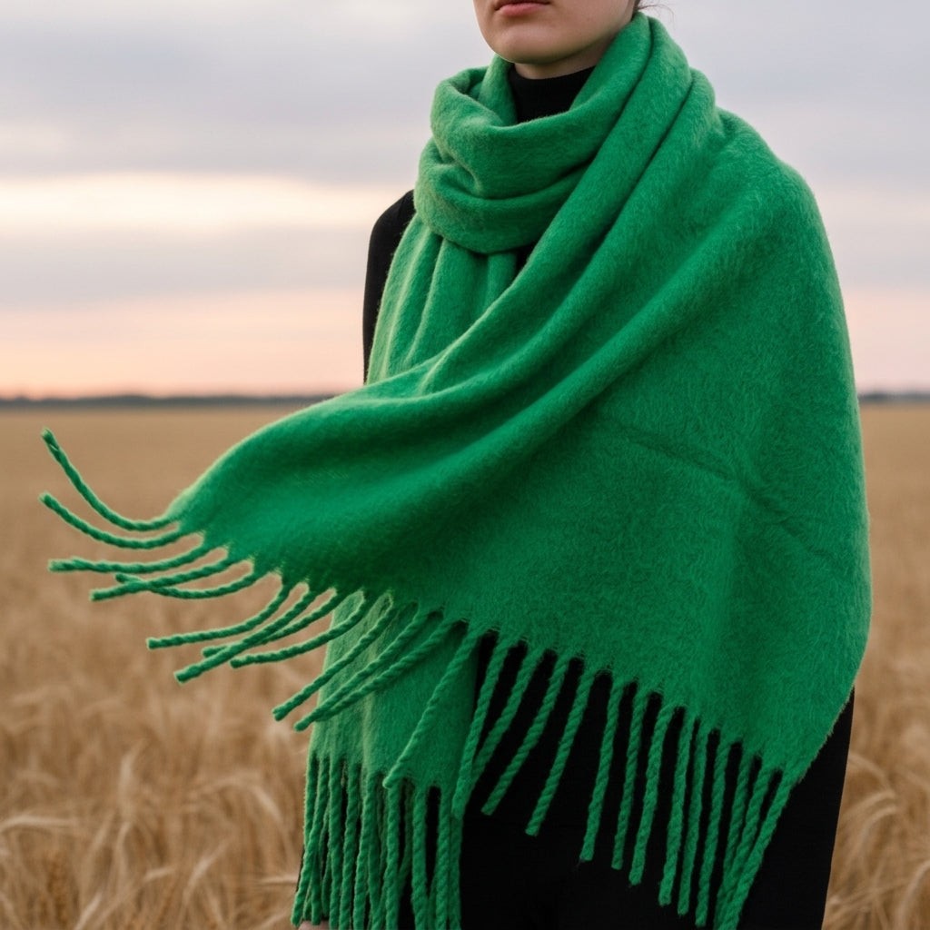 Anneliese | Tassel Cashmere Scarf photo