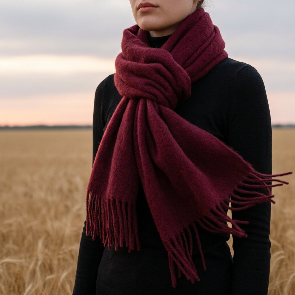 Anneliese | Tassel Cashmere Scarf photo