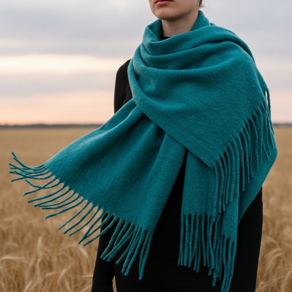 Anneliese | Tassel Cashmere Scarf photo