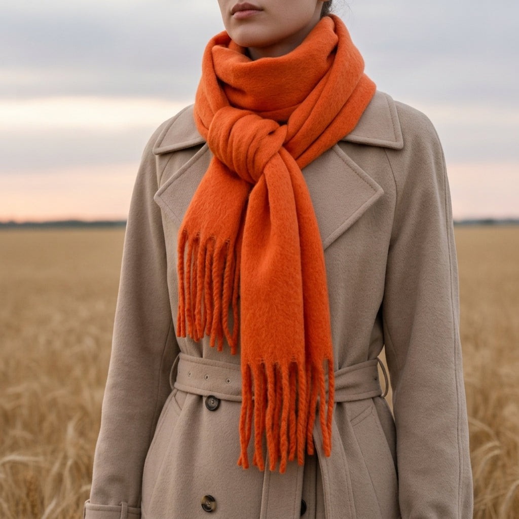 Anneliese | Tassel Cashmere Scarf photo