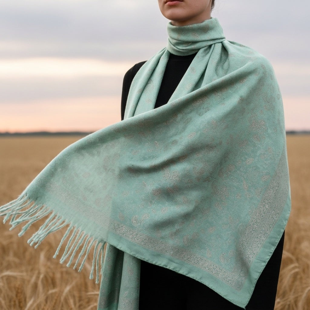 Anneliese | Tassel Cashmere Scarf photo