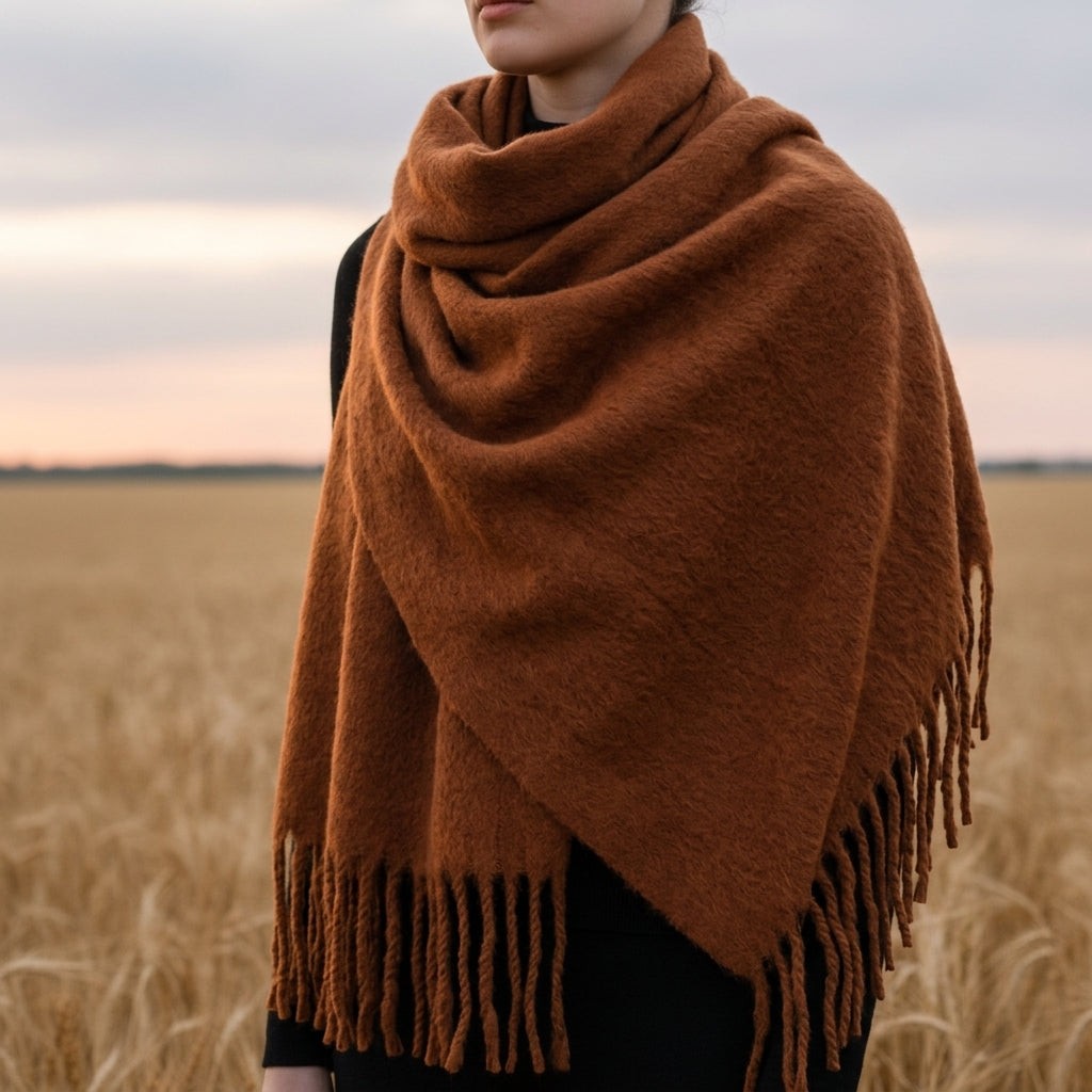 Anneliese | Tassel Cashmere Scarf photo