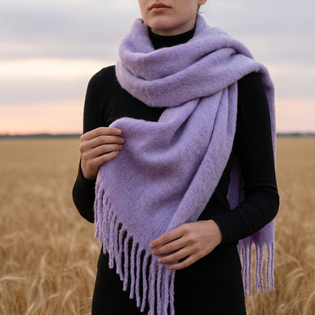 Anneliese | Tassel Cashmere Scarf photo