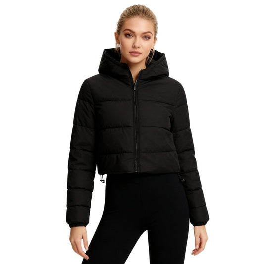 Bettina | Cropped Hooded Puffer Jacket photo