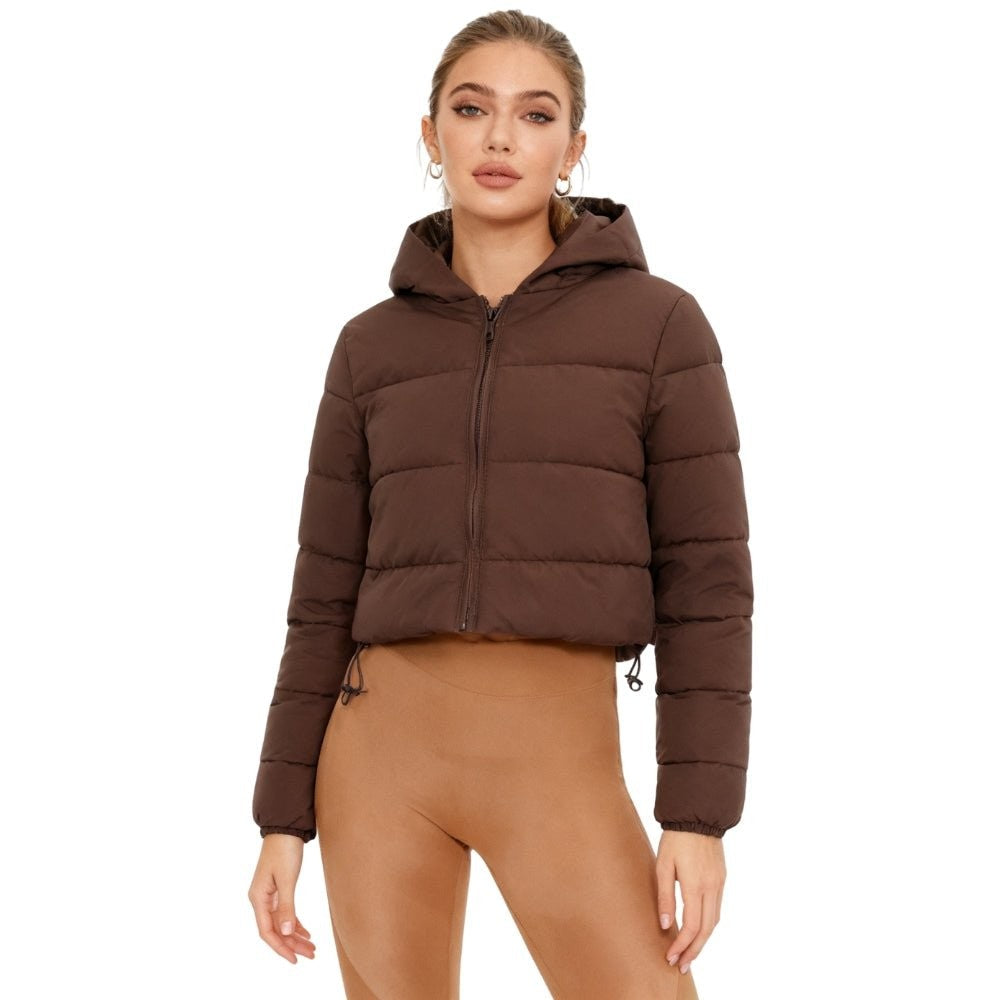 Bettina | Cropped Hooded Puffer Jacket photo