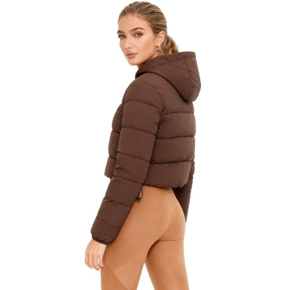 Bettina | Cropped Hooded Puffer Jacket photo