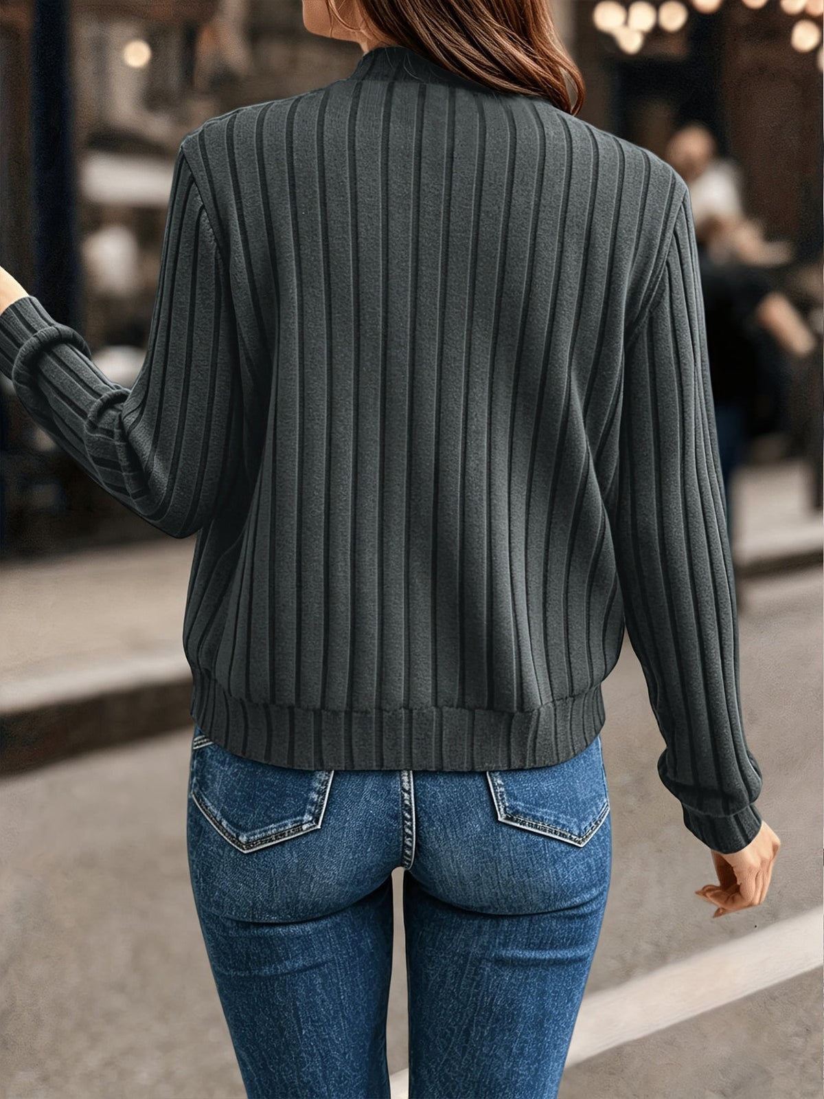 Blair | Women's Ribbed Zip-Front Jacket for Winter