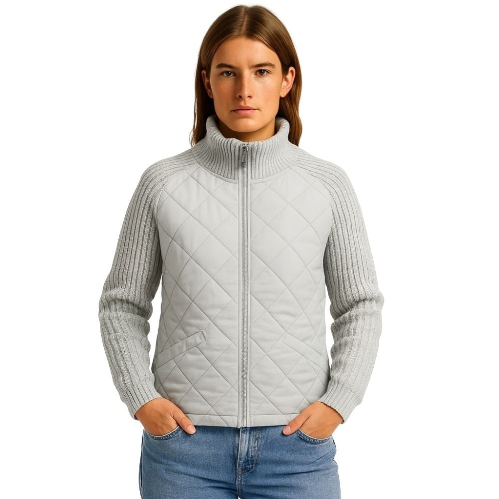 Branwen | Quilted Jacket with Knit Sleeves photo