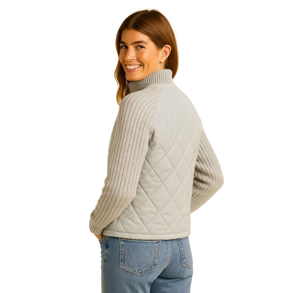 Branwen | Quilted Jacket with Knit Sleeves photo
