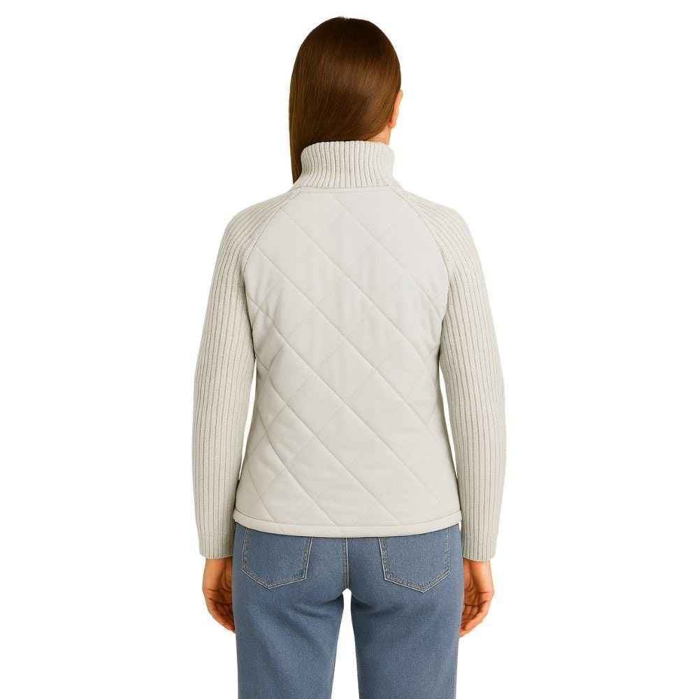 Branwen | Quilted Jacket with Knit Sleeves photo