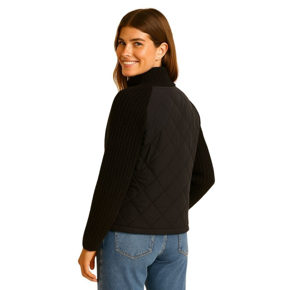 Branwen | Quilted Jacket with Knit Sleeves photo