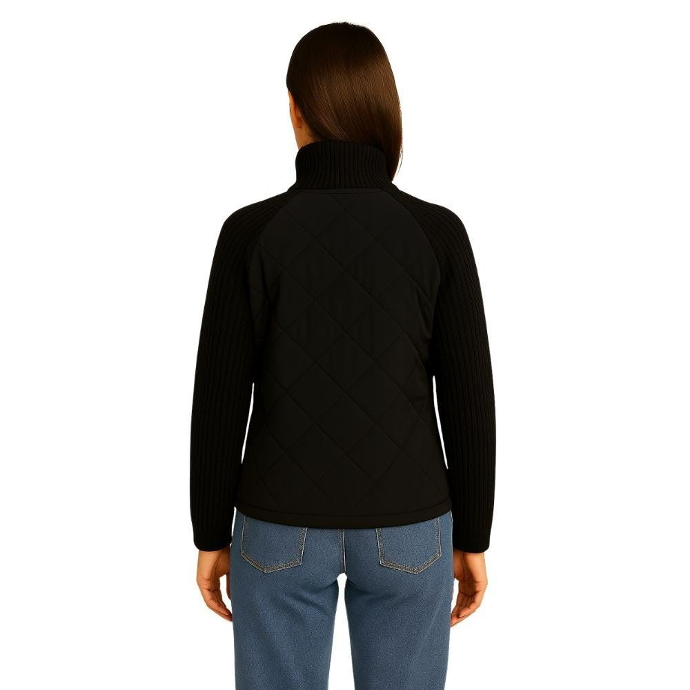 Branwen | Quilted Jacket with Knit Sleeves photo