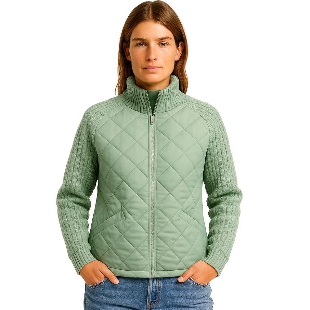 Branwen | Quilted Jacket with Knit Sleeves photo