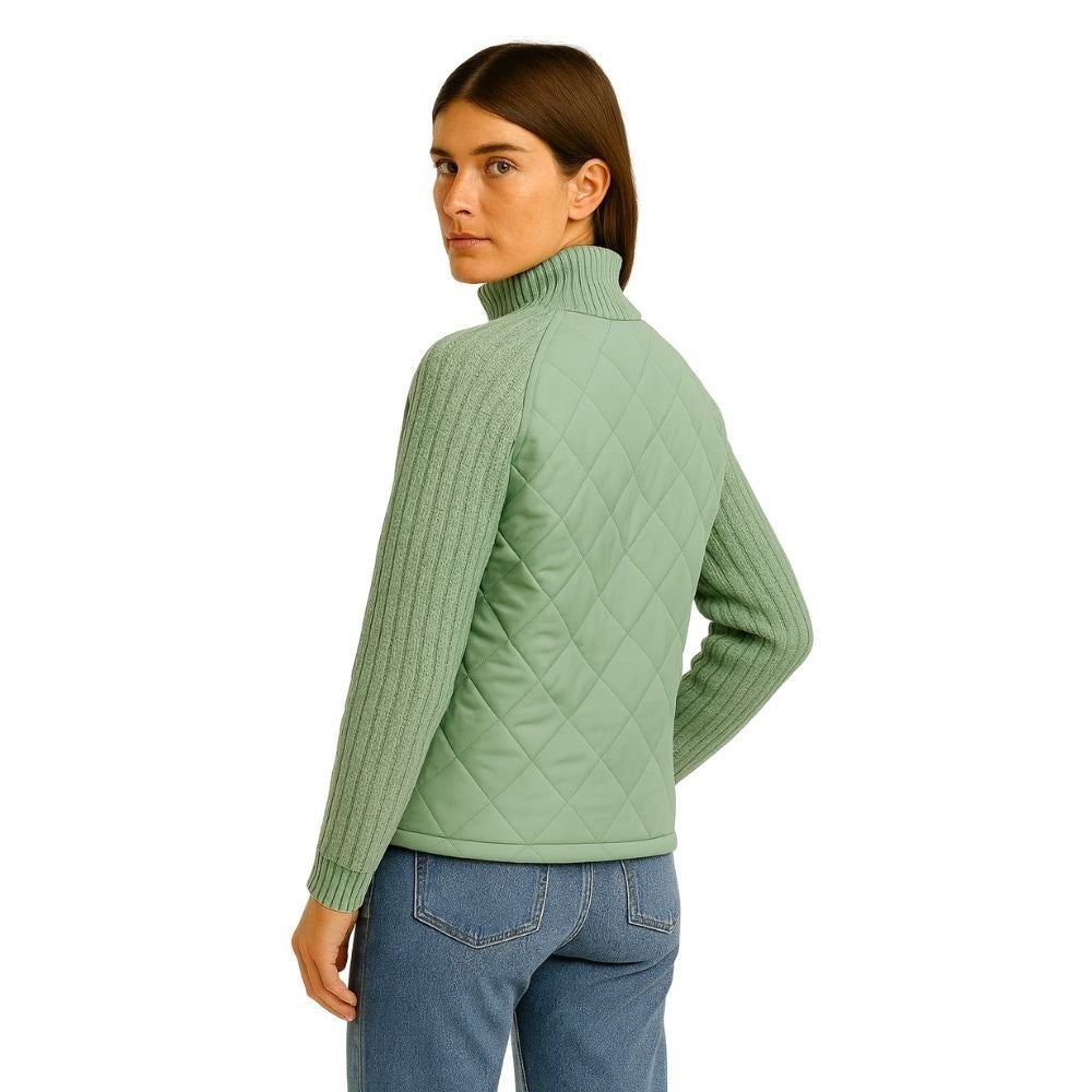 Branwen | Quilted Jacket with Knit Sleeves photo