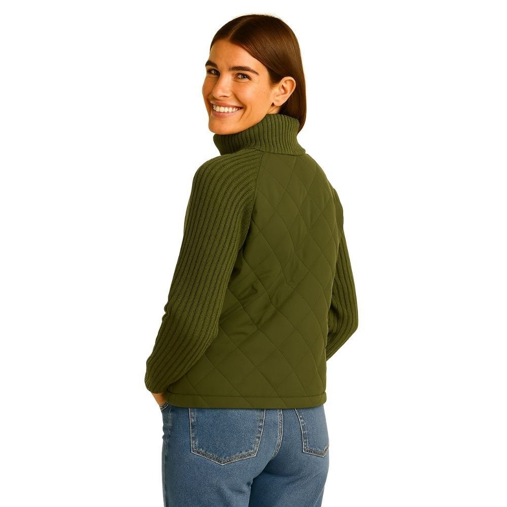 Branwen | Quilted Jacket with Knit Sleeves photo