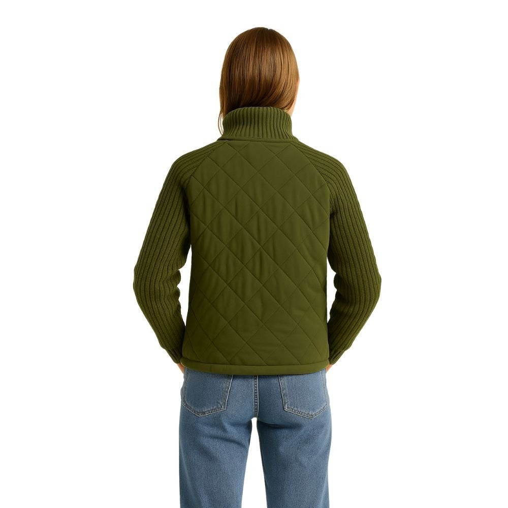 Branwen | Quilted Jacket with Knit Sleeves photo