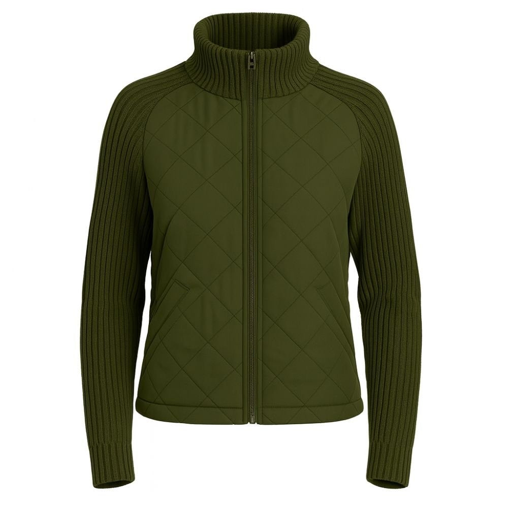 Branwen | Quilted Jacket with Knit Sleeves photo