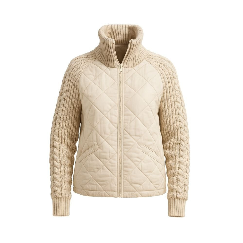Branwen | Quilted Jacket with Knit Sleeves photo