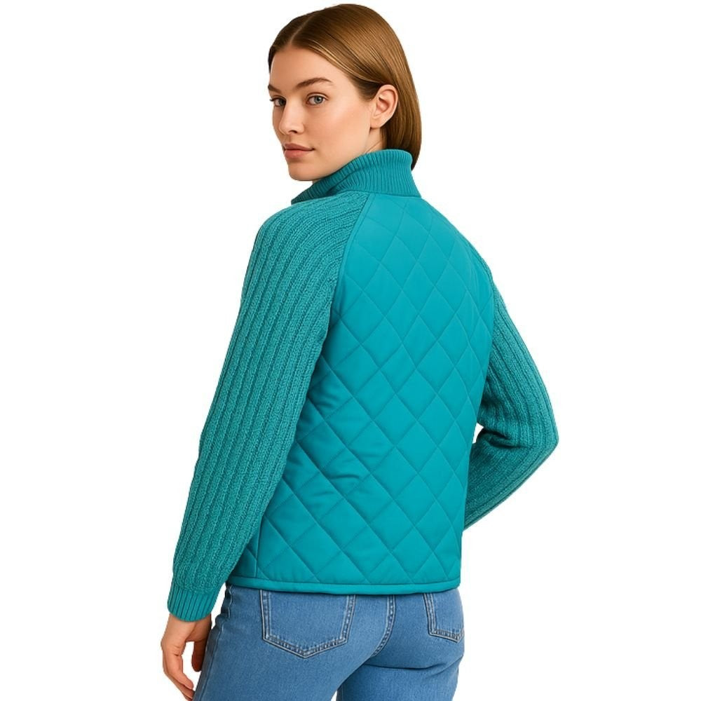 Branwen | Quilted Jacket with Knit Sleeves photo