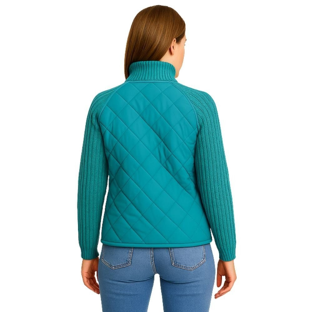 Branwen | Quilted Jacket with Knit Sleeves photo