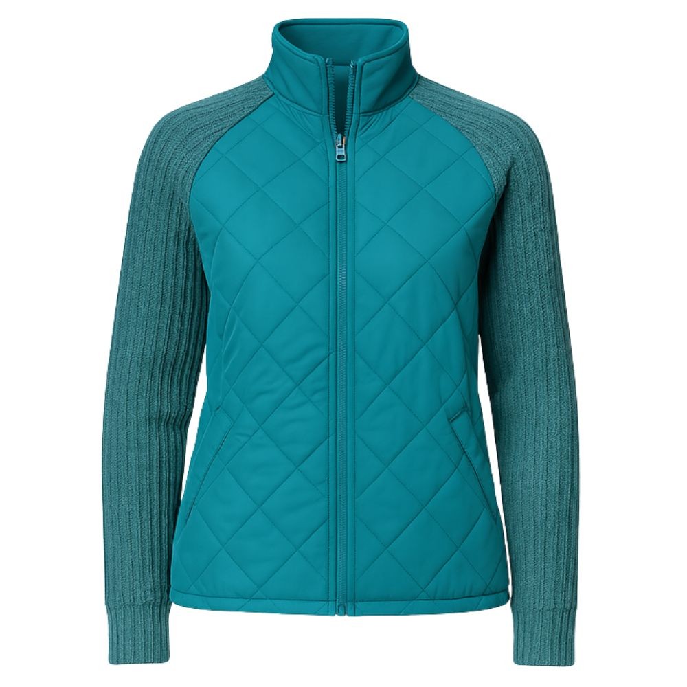 Branwen | Quilted Jacket with Knit Sleeves photo