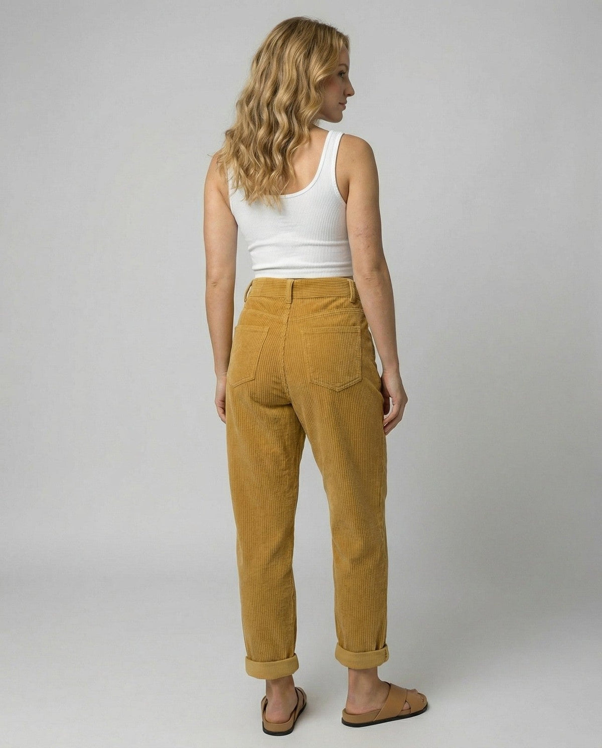 Callan | Stout Elastic Waist Corduroy Pants for Women photo