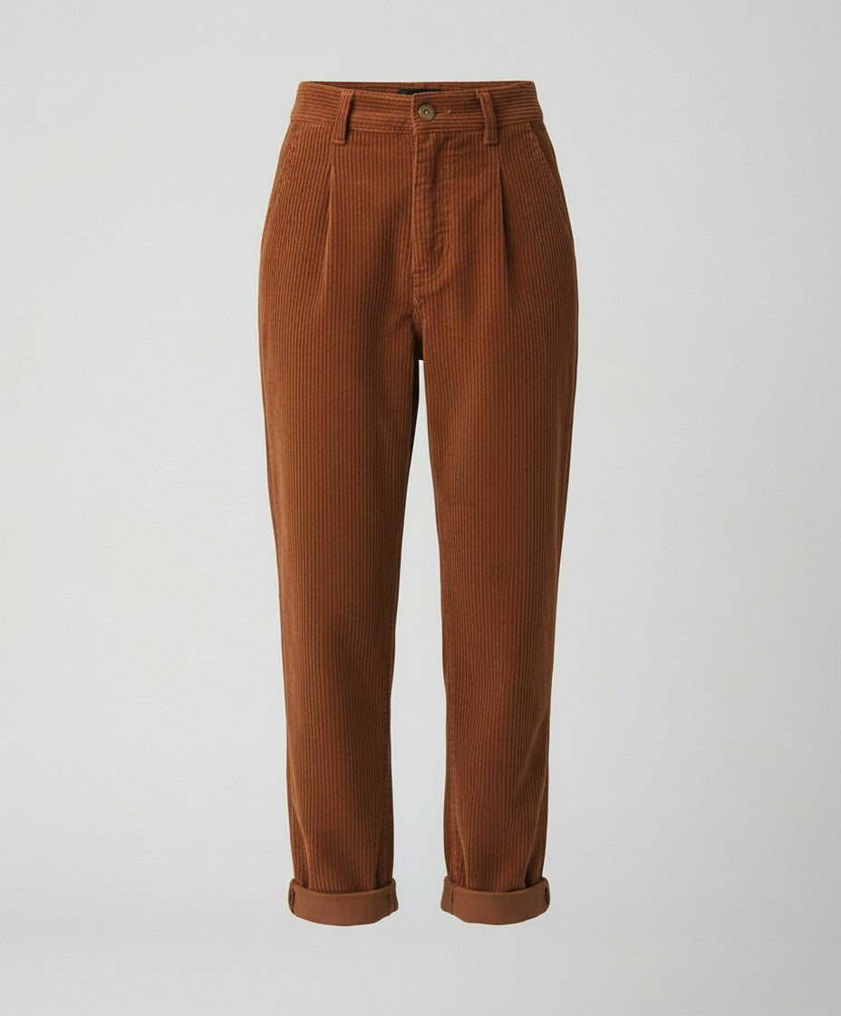 Callan | Stout Elastic Waist Corduroy Pants for Women photo